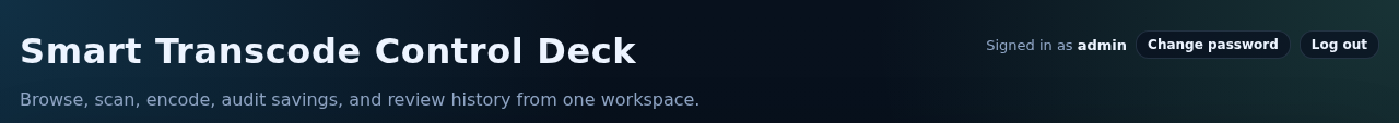 The page header when signed in
